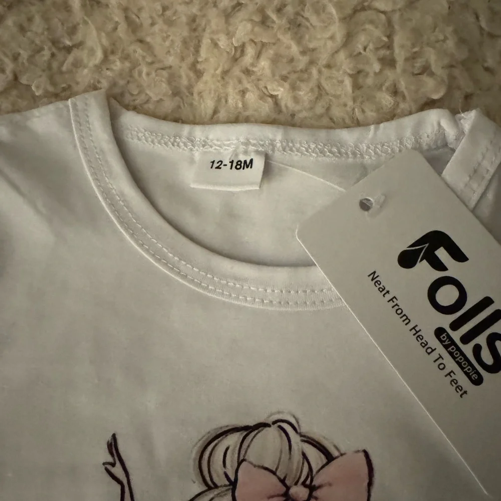 12-18M Ballerina‎ Tee & Pink Pleated Skort Set Baby Girl Outfit NWT